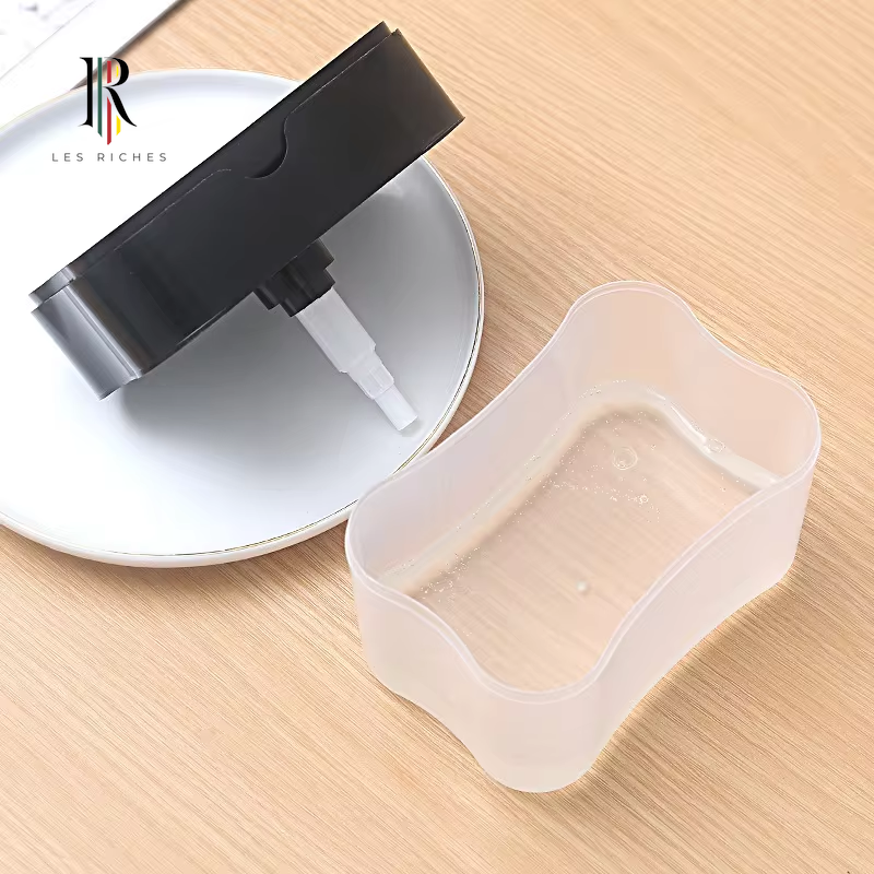 Dish Soap Dispenser Kitchen Liquid Soap Dispenser Sponge Caddy Soap Pump Dispenser with Sponge Holder Kitchen Cleaner