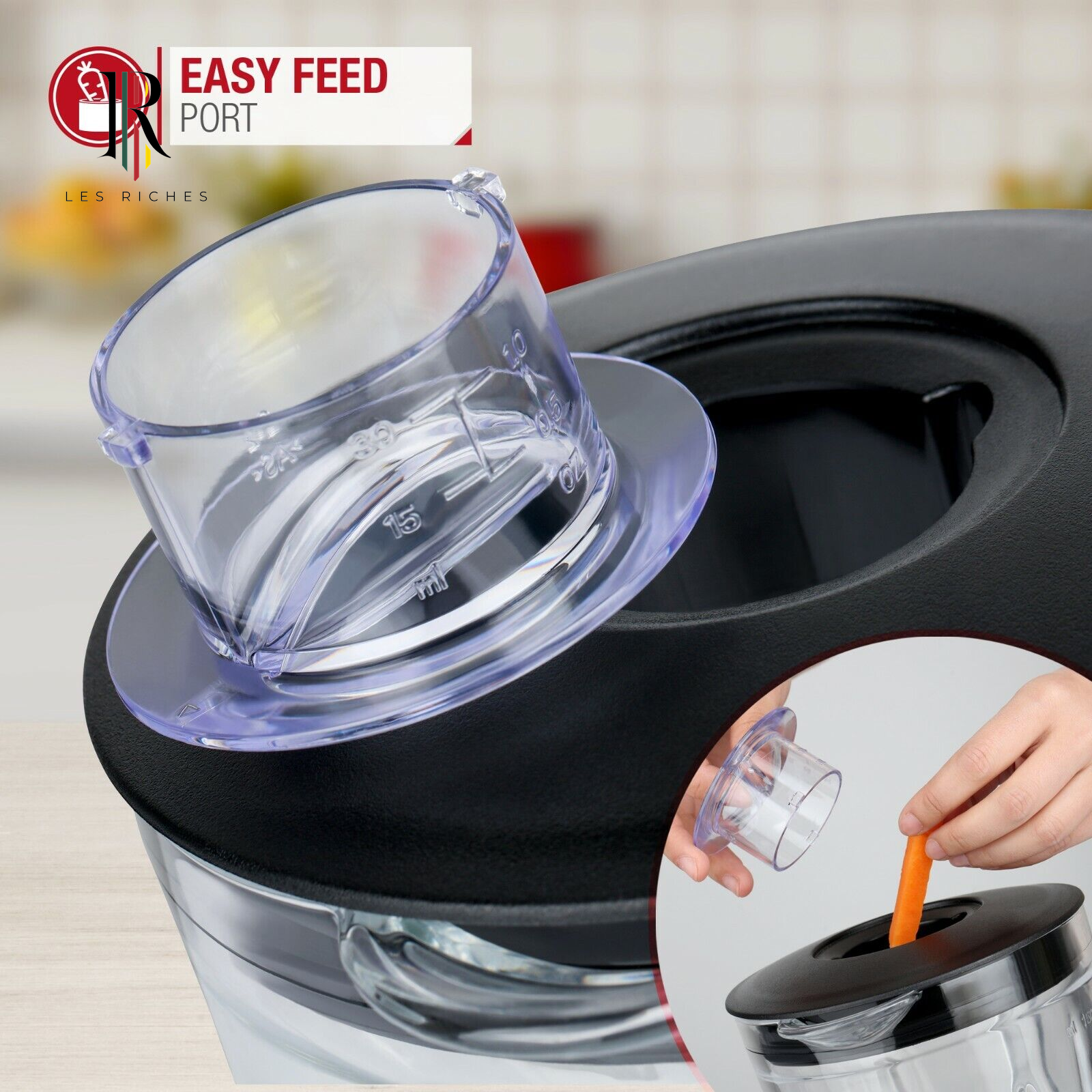 NETTA Table Blender Smoothie Maker with Glass Jug for Liquidisers, Milkshake