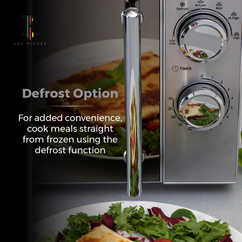 800W 20L Microwave with 5 Power Levels and a 30 Minute Timer