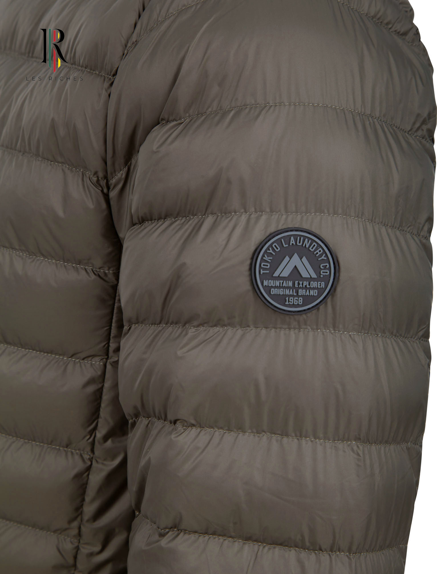 Men's Hooded Quilted Laundry Puffer Jacket | Warm Winter Coat with Zip Pockets