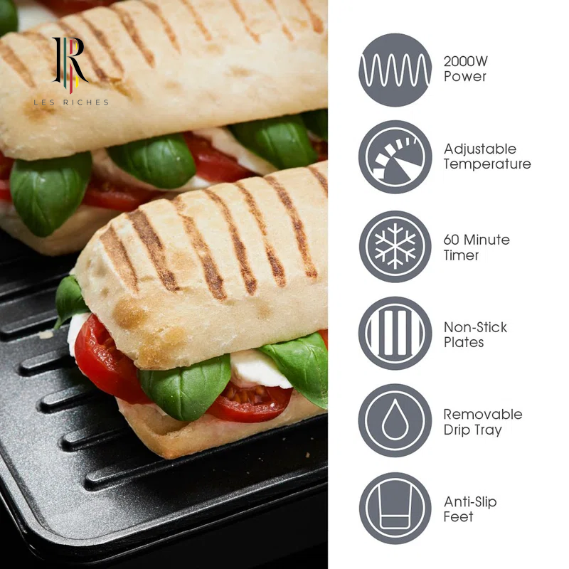 Non Stick Electric Grill with Lid