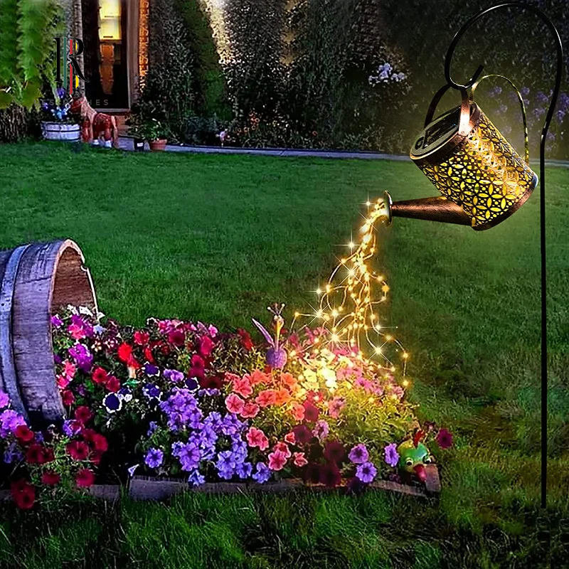 Solar-Powered Watering Can Lights - Unique Outdoor Decor, Weatherproof & Easy to Install