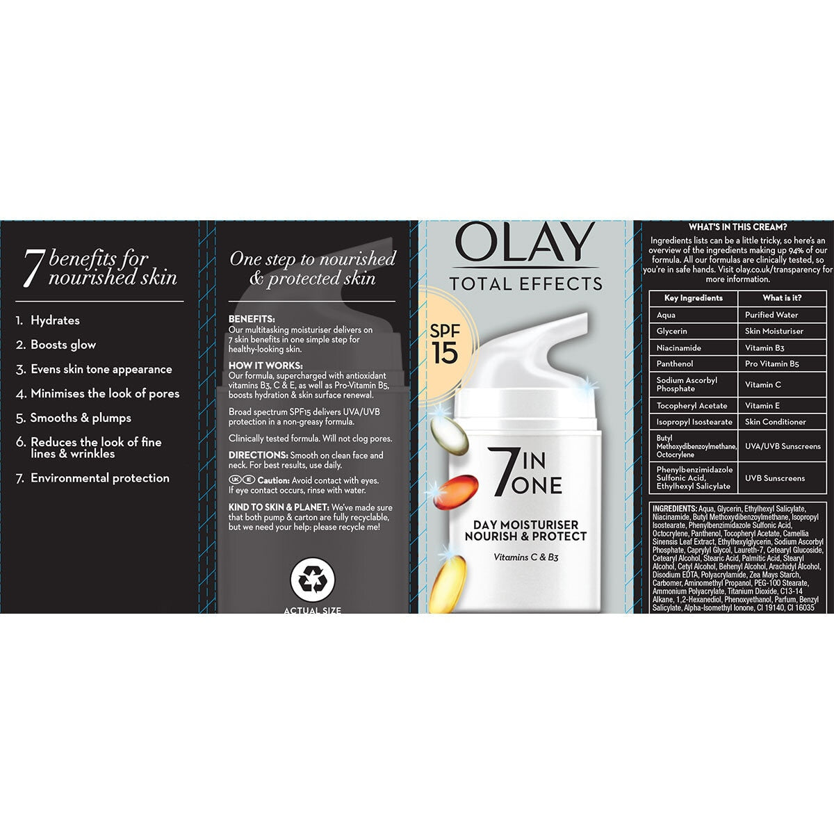 Total Effects Age Moisturiser, 2 X 50Ml