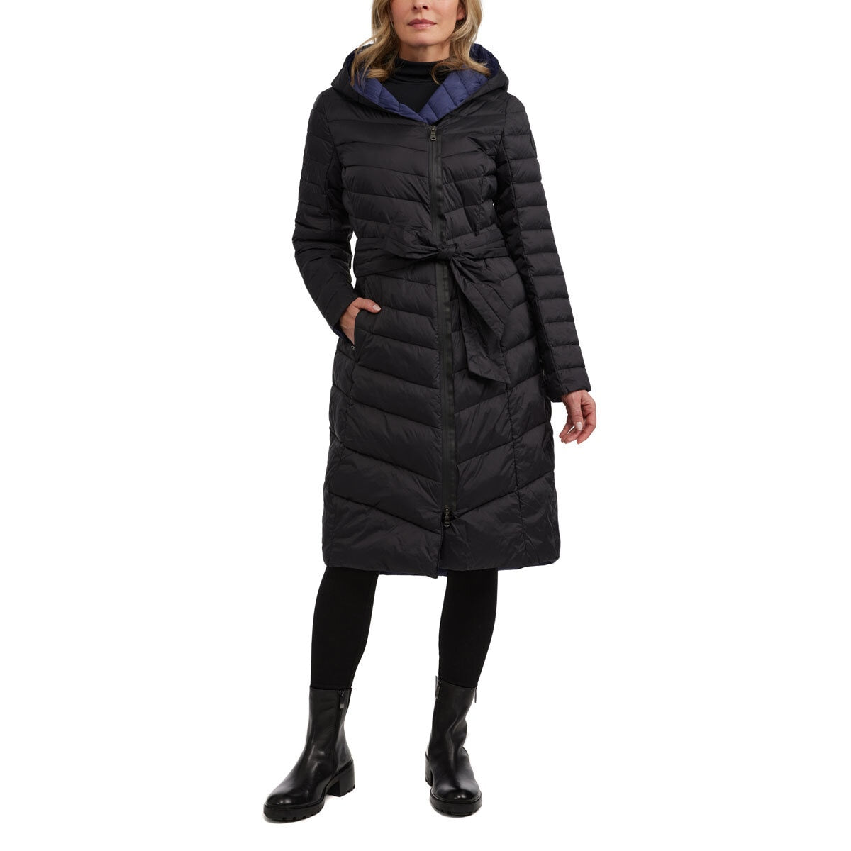 Ladies Long Lightweight Padded Coat