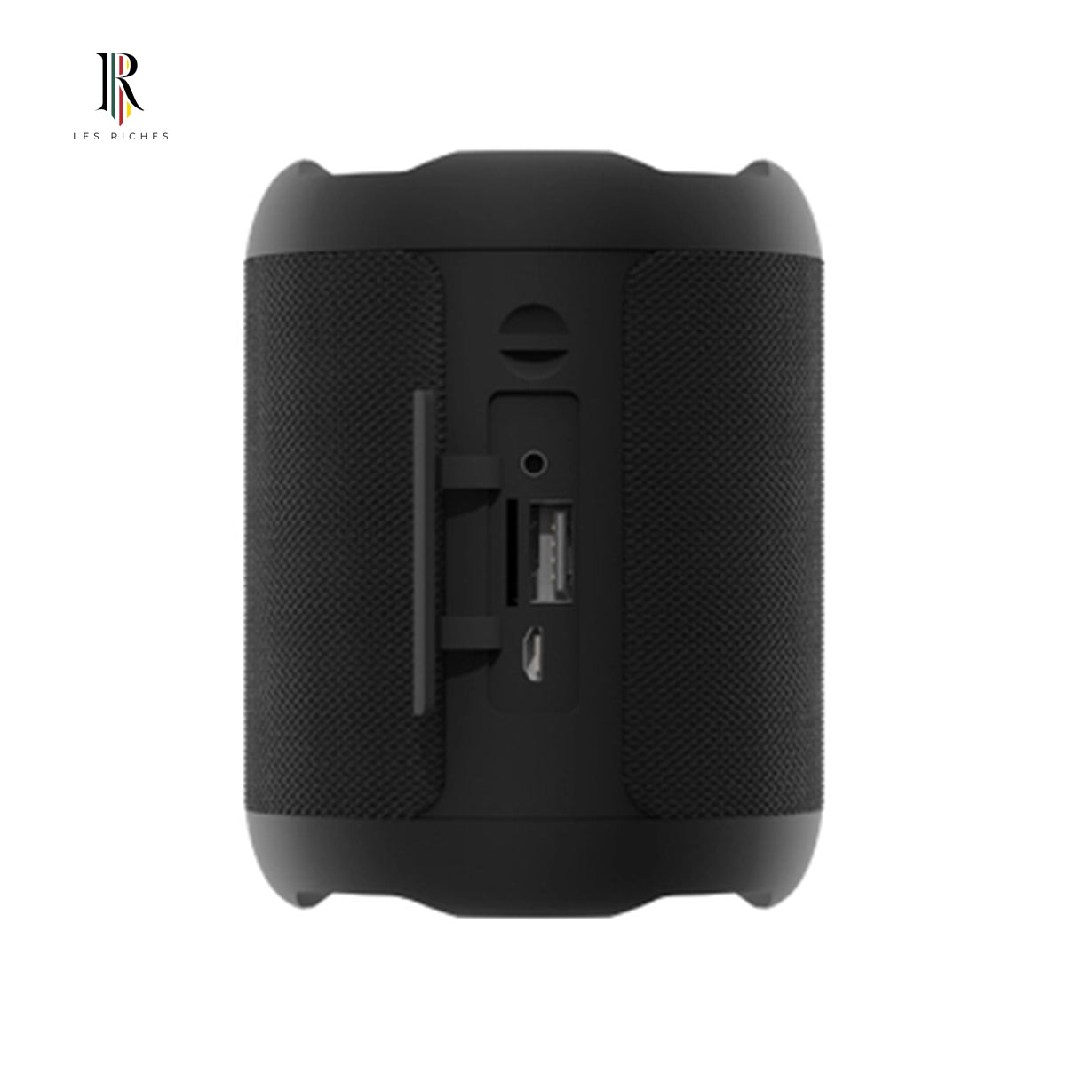 Juice Boom 360 Bluetooth Speaker – 5W Power, Wired & Wireless Connectivity, Eco-Friendly Black Cylinder