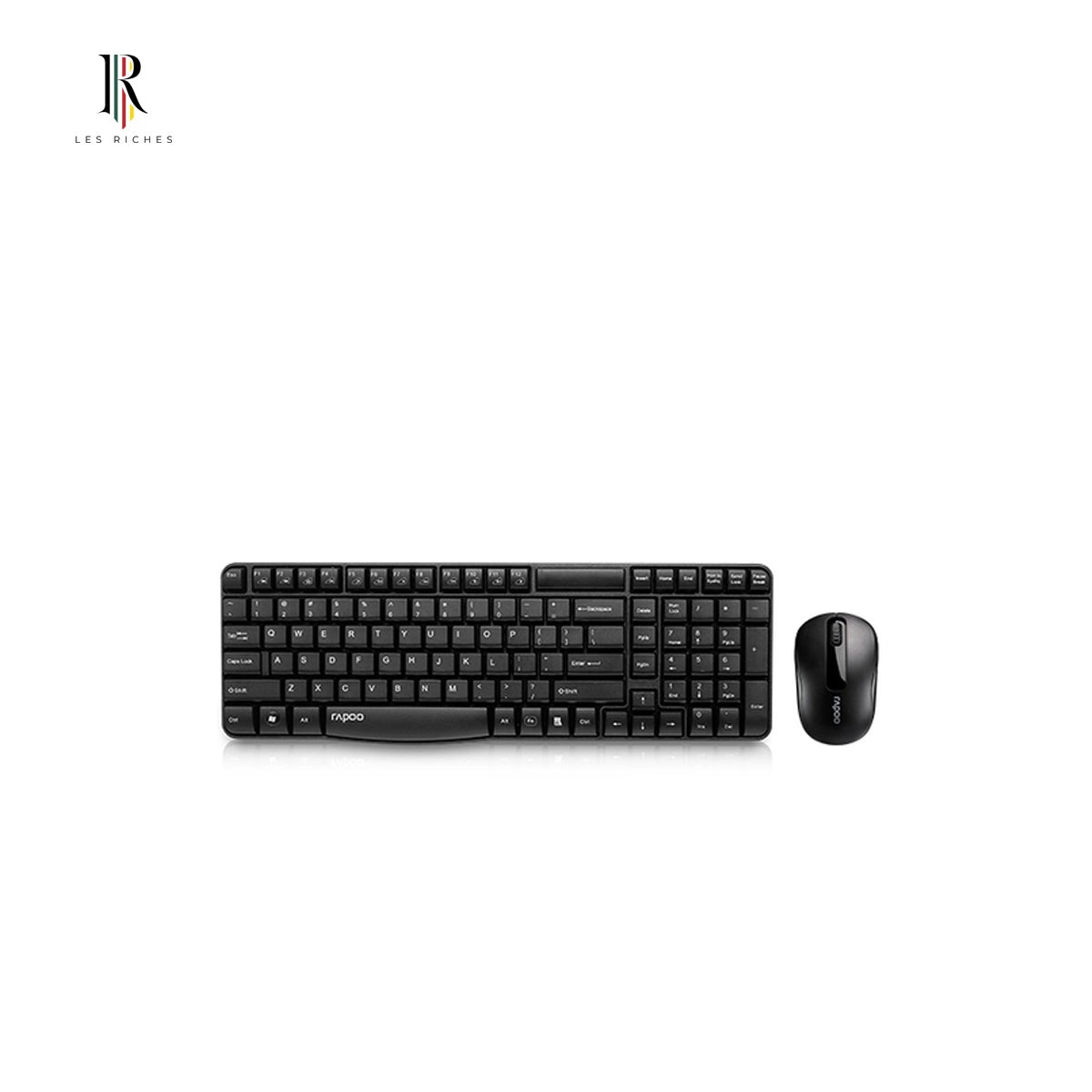 Rapoo X1800S, Wireless & RF Wireless, QWERTY Keyboard Black, Mouse included