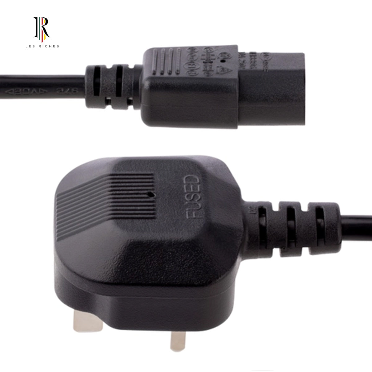 StarTech.com 10ft (3m) UK Computer Power Cable, BS 1363 to C13, 18AWG, 10A 250V AC Power Cord - Black