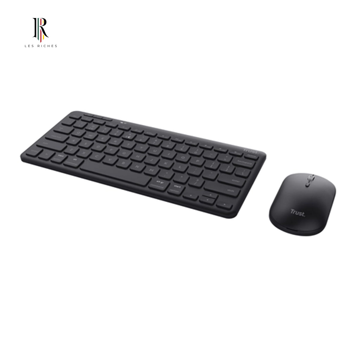 Trust Lyra, Wired & Wireless, USB + RF Wireless + Bluetooth, Scissor key switch, QWERTY, Black, Mouse included