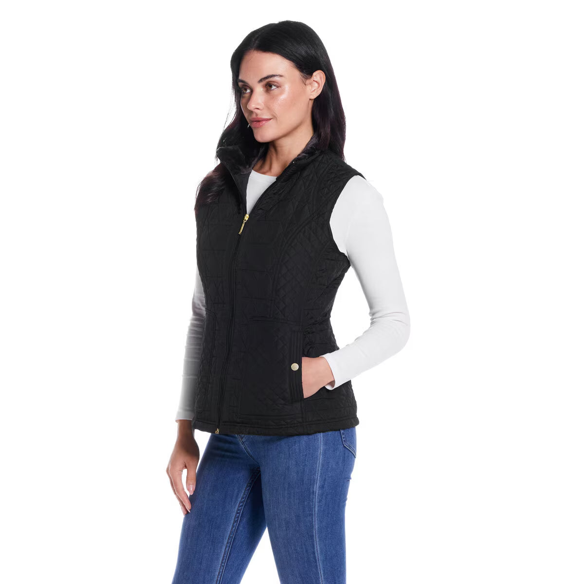 Ladies Plush Lined Vest