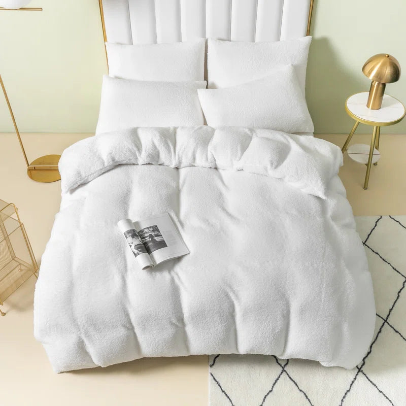 Teddy Fleece Duvet Cover Set