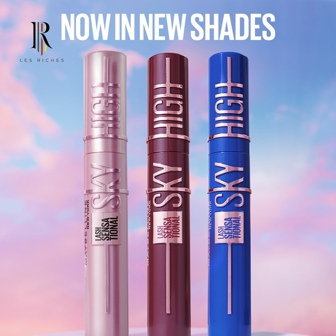 Maybelline New York Lash Sensational Sky High Mascara, Volumising & Lengthening Mascara, Washable Flake-Free Formula Infused with Bamboo Extract & Fibres, 7.2 Ml, Shade: 01, Black
