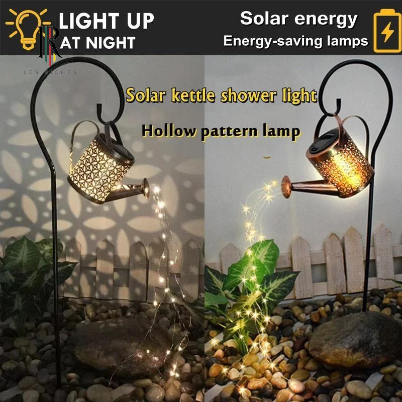 Solar-Powered Watering Can Lights - Unique Outdoor Decor, Weatherproof & Easy to Install
