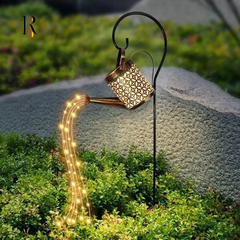 Solar-Powered Watering Can Lights - Unique Outdoor Decor, Weatherproof & Easy to Install