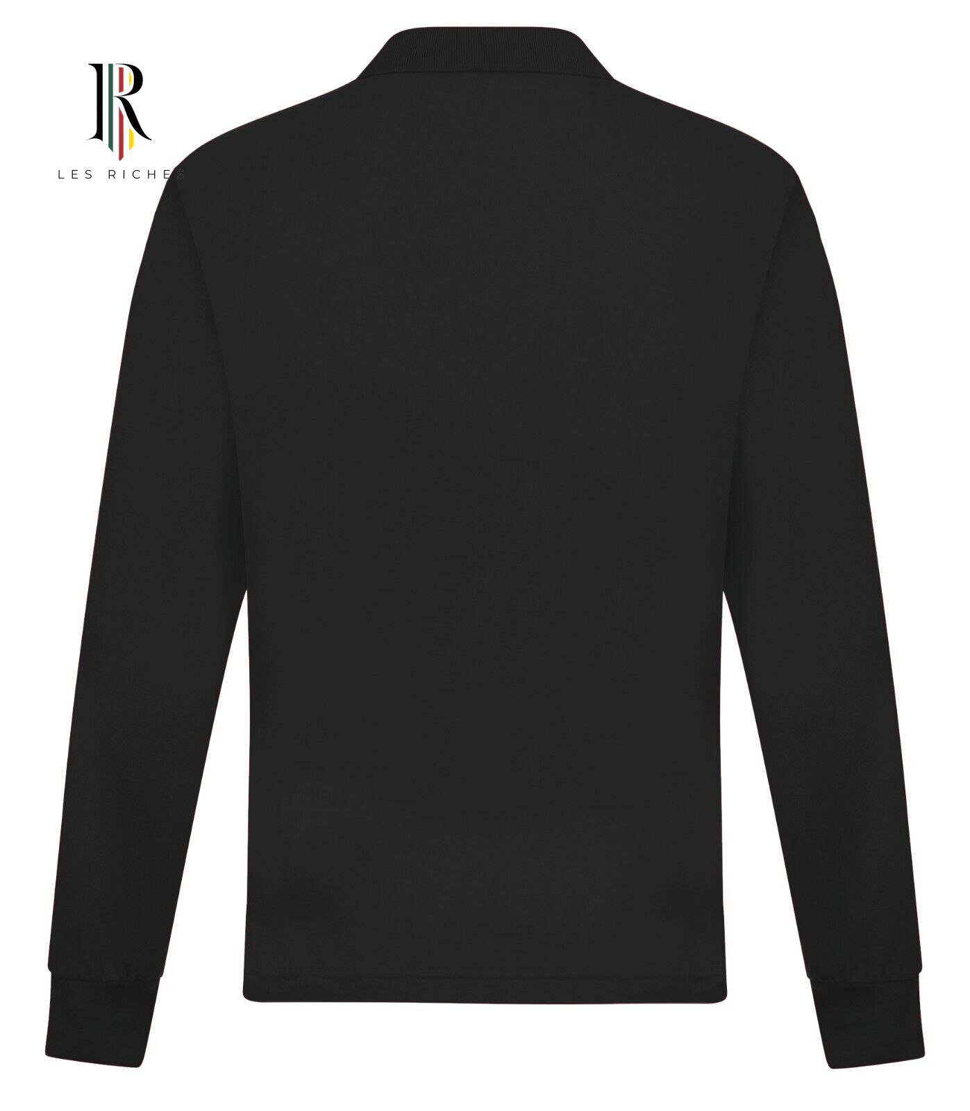 Men's Long Sleeve Polo Shirt | Casual 2-Button Collared Pique Lightweight Top