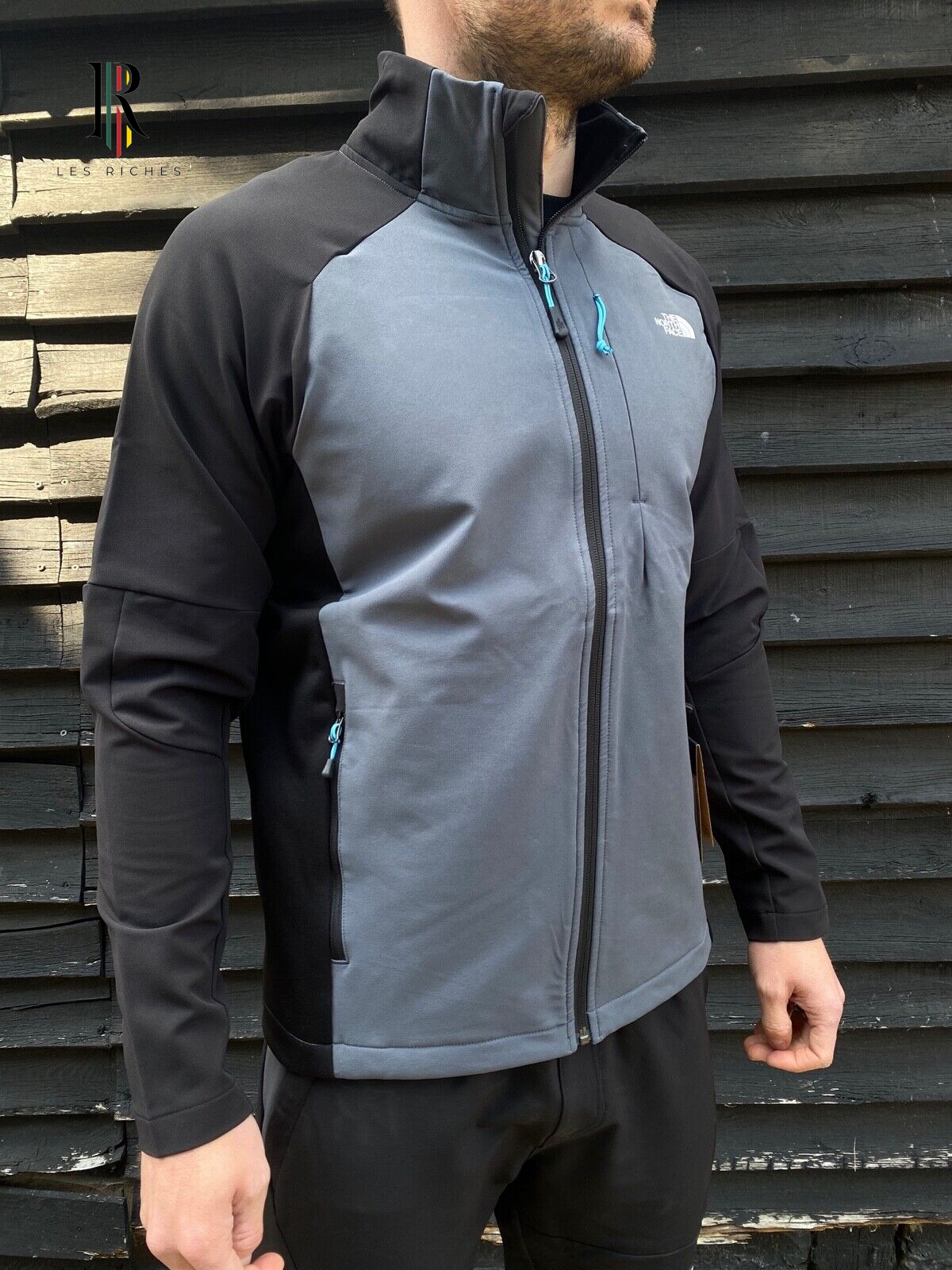 The North Face Men's Vanadis Grey Outdoor Full Zip Hybrid Jacket